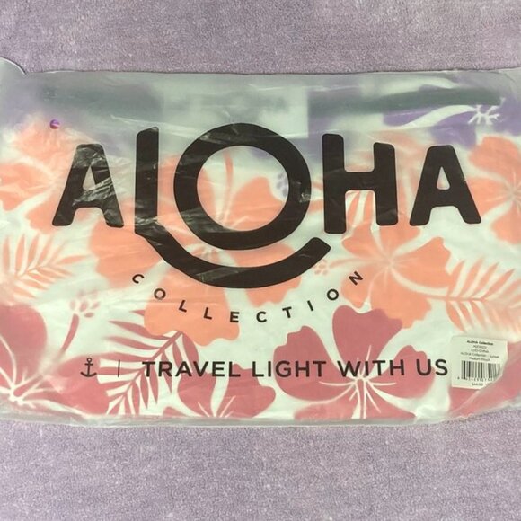 Maui Jim Aloha Collection Medium Mid Pouch Sunset Hawaiian Flowers NEW - Picture 1 of 4